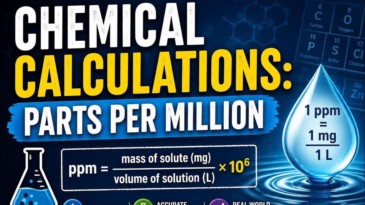Chemical calulations| Overall View| ppm (parts per million)