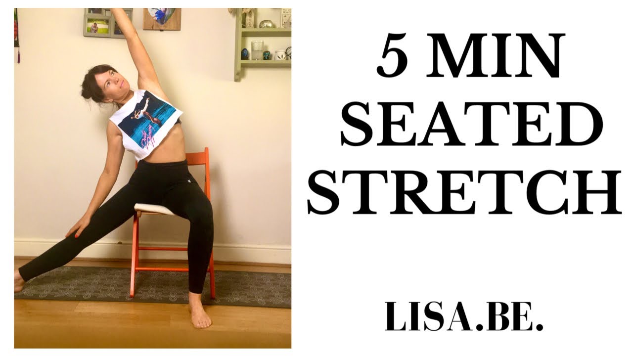 5 Minutes Chair Stretch - great for office workers, back pain, before or after a workout.