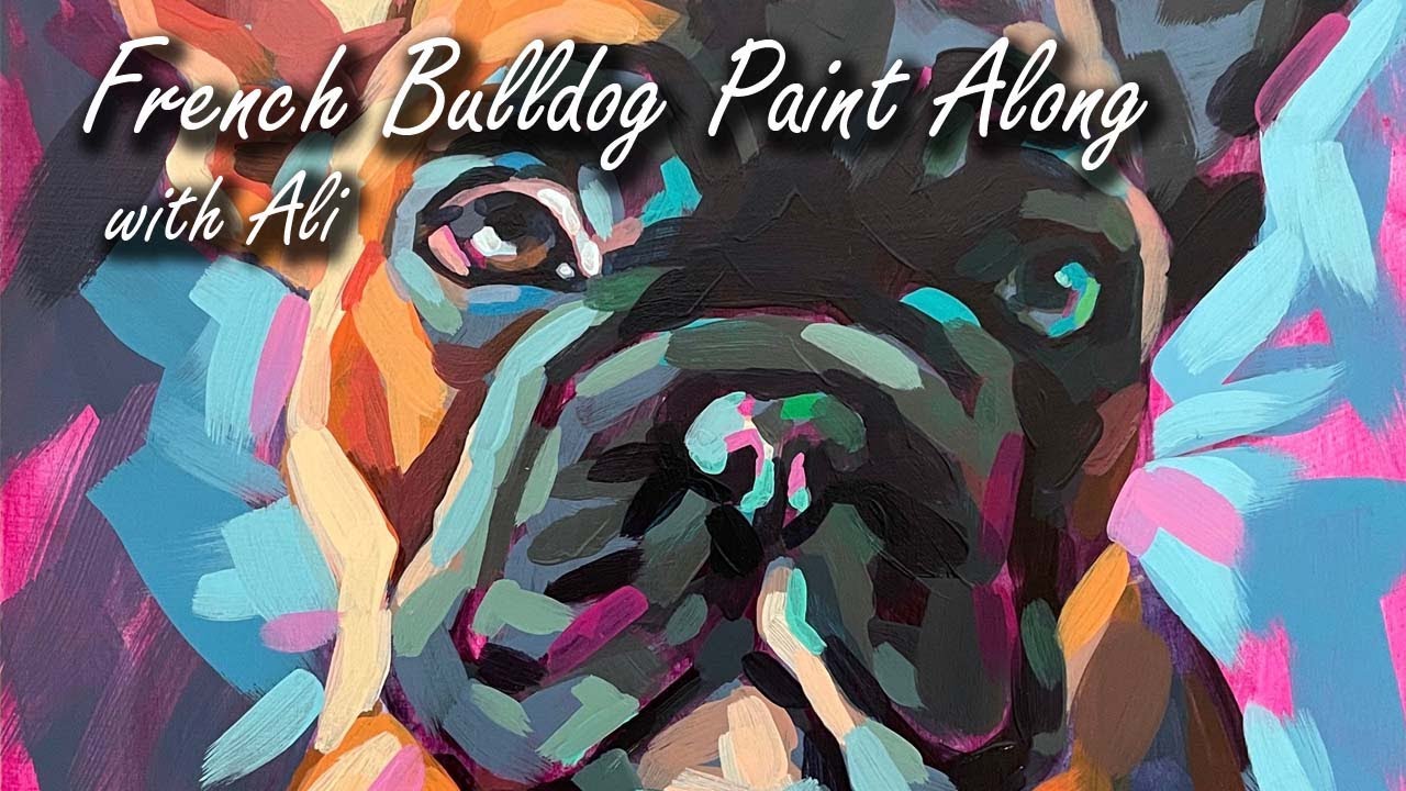 French Bulldog Paint Along