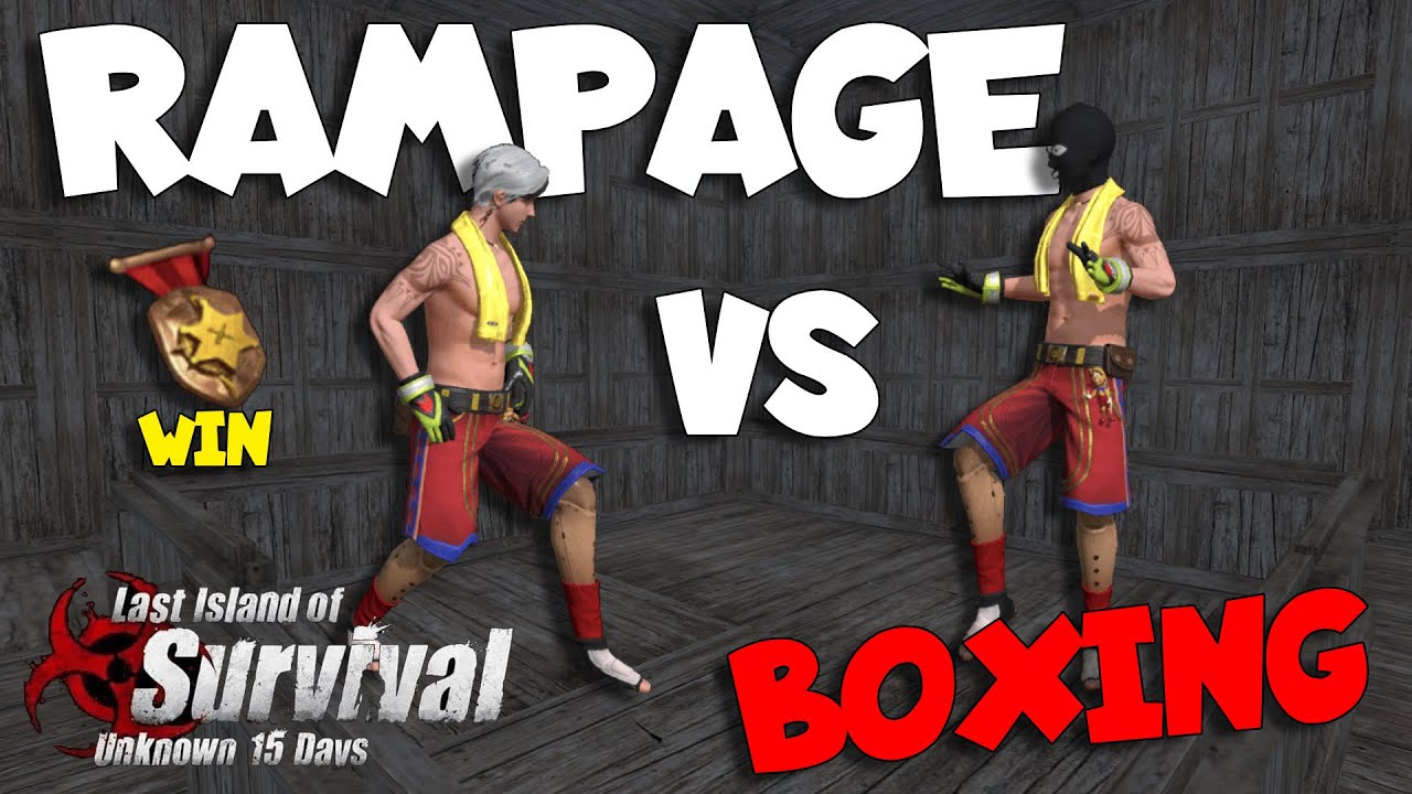 THE MOST FUN BOXING FOR BADGE RAMPAGE JUMPING | Last island of survival