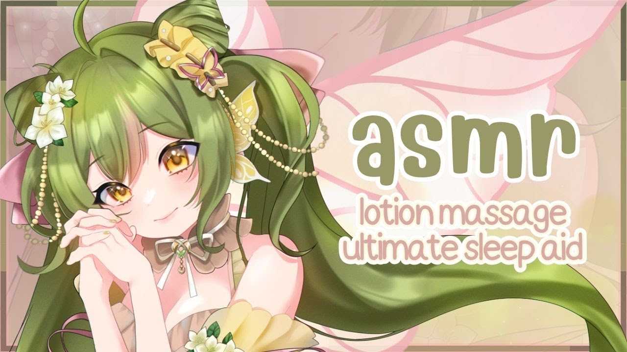 30 minutes of lotion ear massage ♡ sleep aid ASMR | no talking