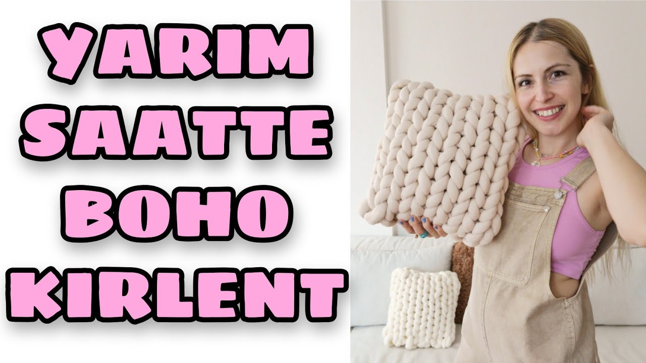 BOHO KIRLENT YAPIMI 🤩 Boho Home Decor İdeas | Boho Pillow Diy | Kendin Yap