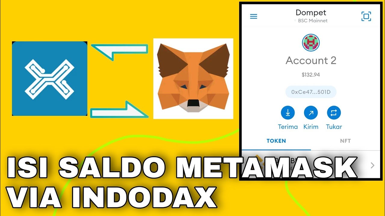 CARA ISI SALDO METAMASK || cara memindahkan Token di indodax ke dompet metamask Terbaru