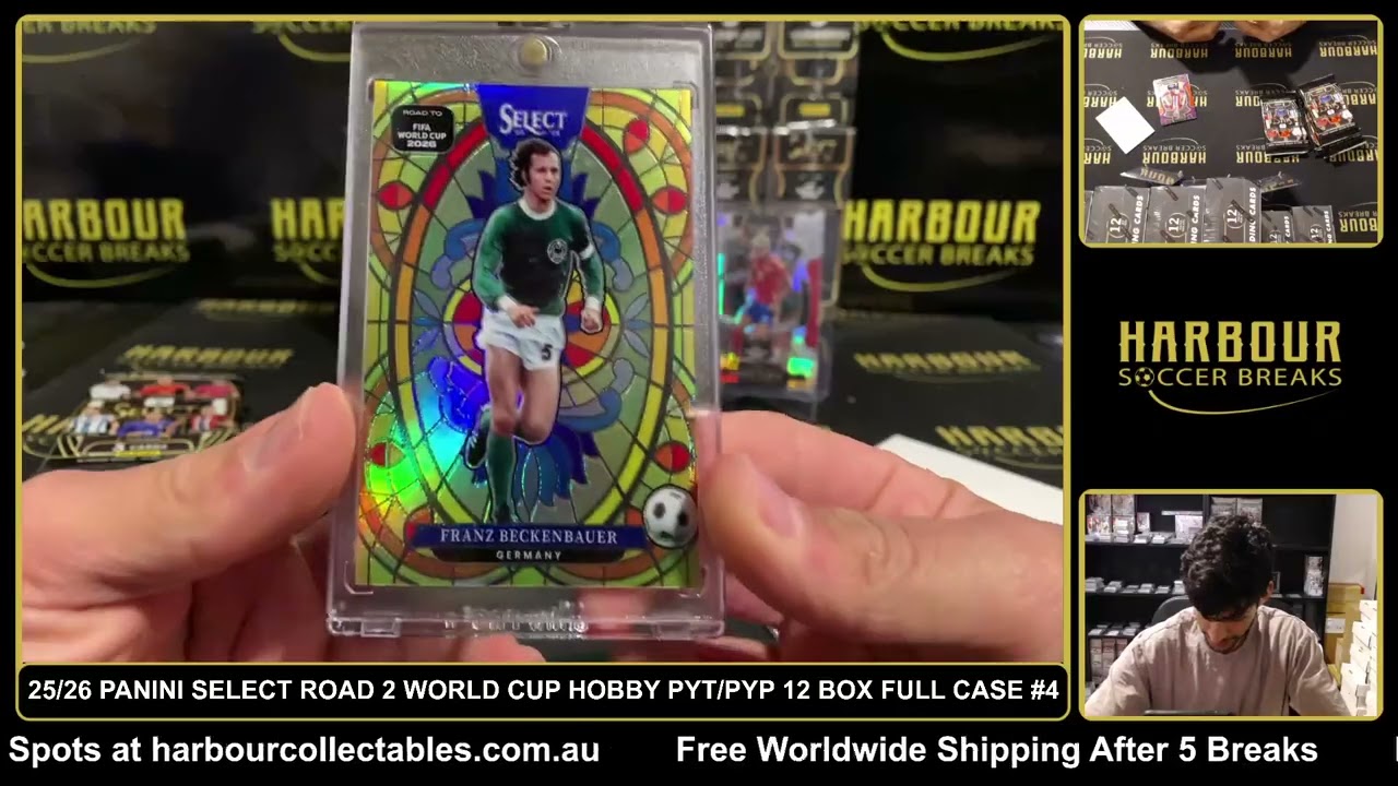 Брейк №4 &mdash; 25/26 Panini Select Road To World Cup 2026 Hobby, PYT/PYP, полный кейс из 12 боксов