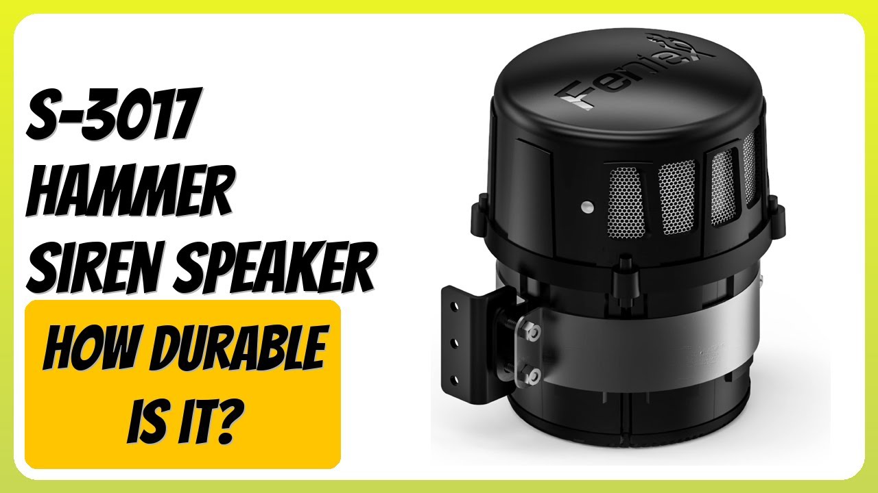 REVIEW (2026): S-3017 Hammer Siren Speaker. Features.