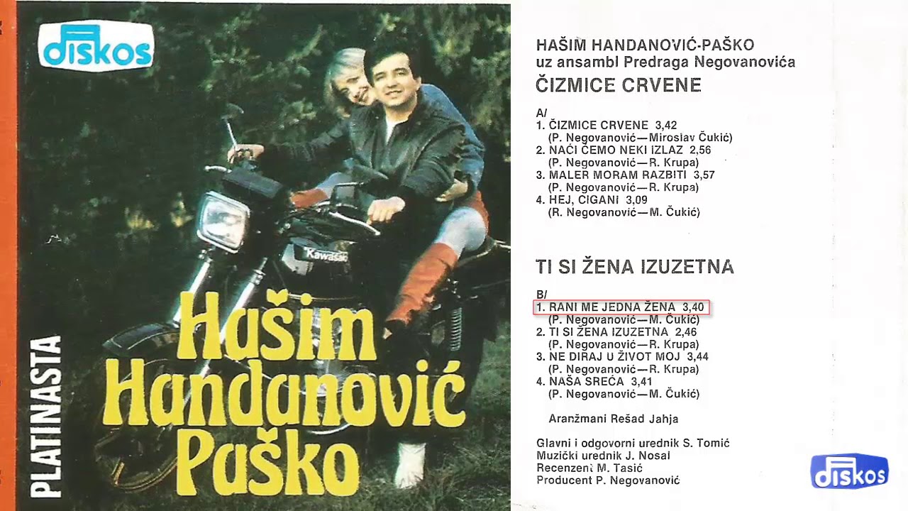 Hasim Handanovic Pasko - Rani me jedna zena - (Audio 1984)