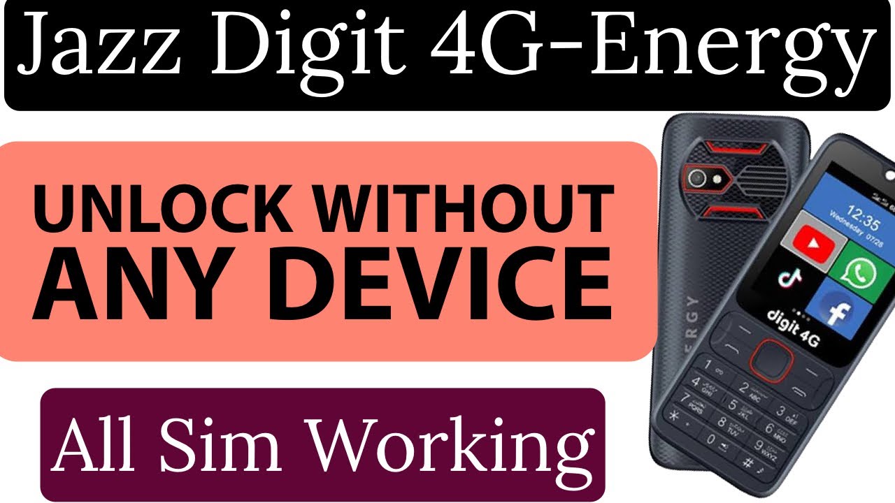 HOW TO UNLOCK DIGIT4G-ENERGY ALL NETWORK | JAZZ DIGIT4G ENERGY TUCH TYPE SIM UNLOCK WITHOUT COMPUTER