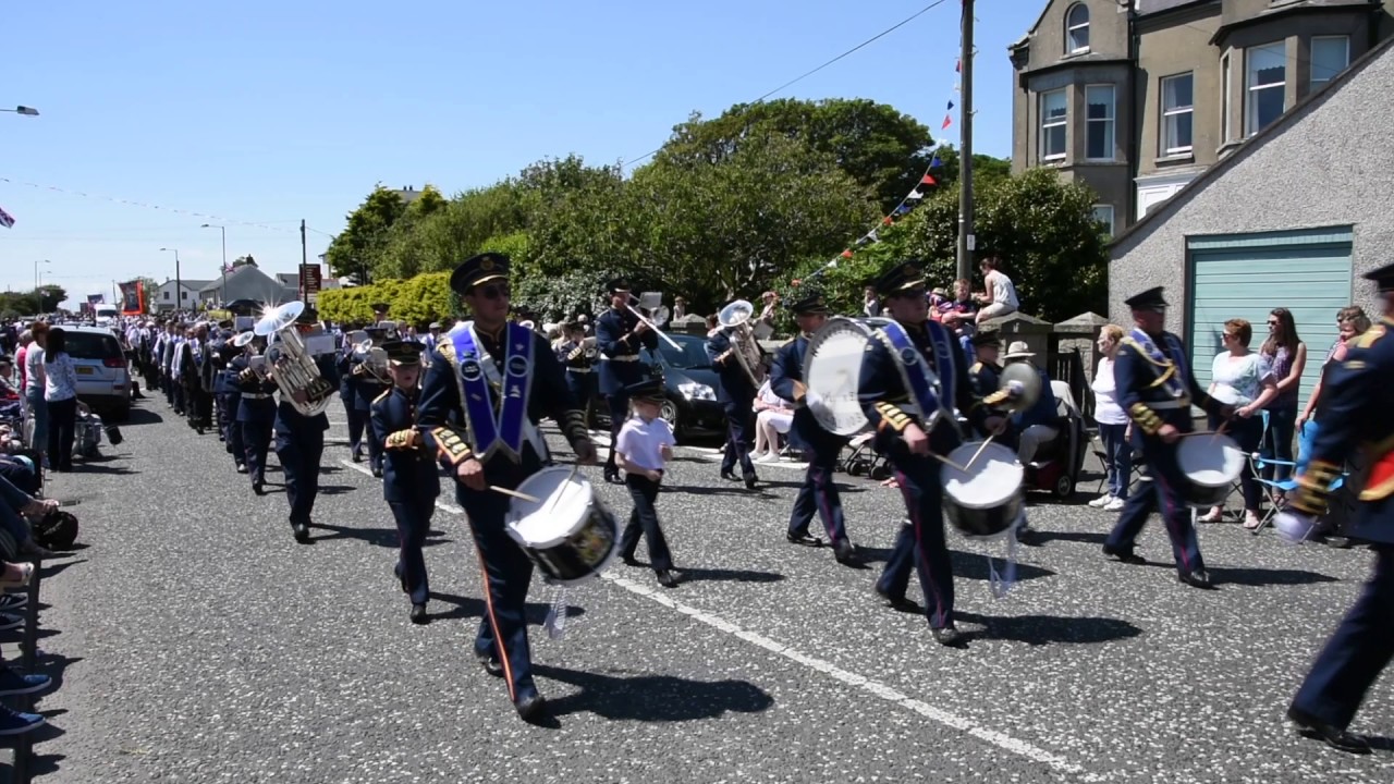 12 july parade Annalong co Down Northern Ireland full parade