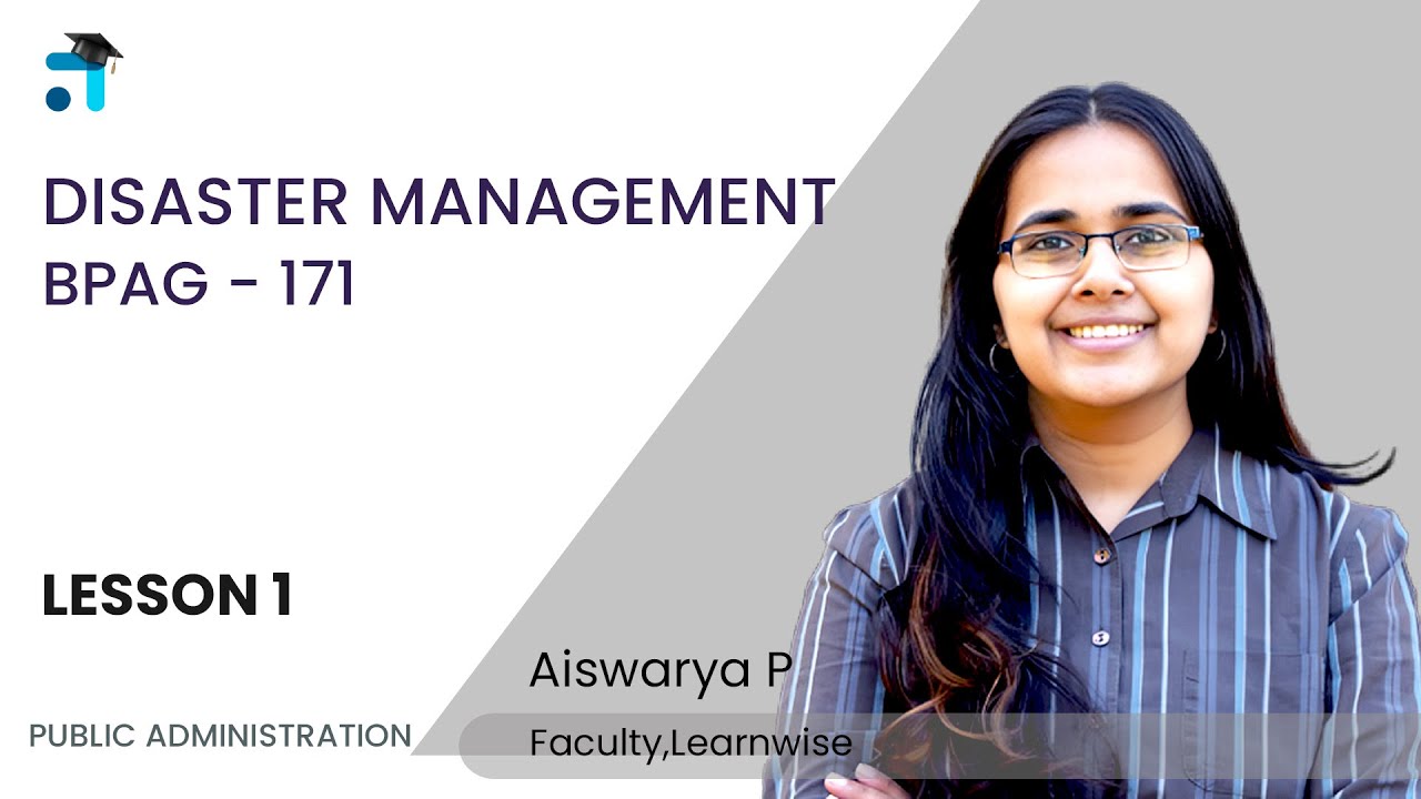 Lesson 1 (BLOCK I) | Disaster Management | BPAG 171 | Kerala's #1 IGNOU Coaching App | Learnwise App