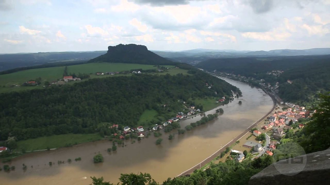 Hochwasser der Elbe 2013 in der S&auml;chsischen Schweiz