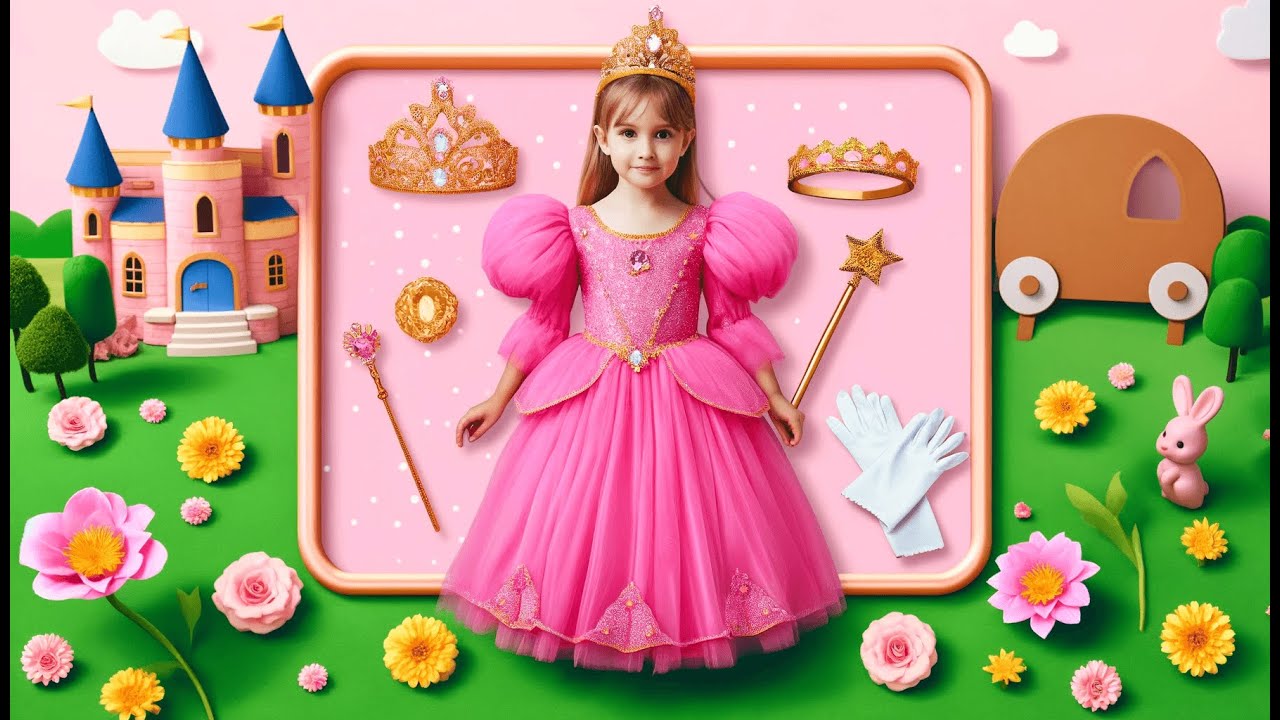 👑 iTVTi Princess Peach Costume Dress for Girls 👑 | Best Proncess Peach Costume Kids 👸