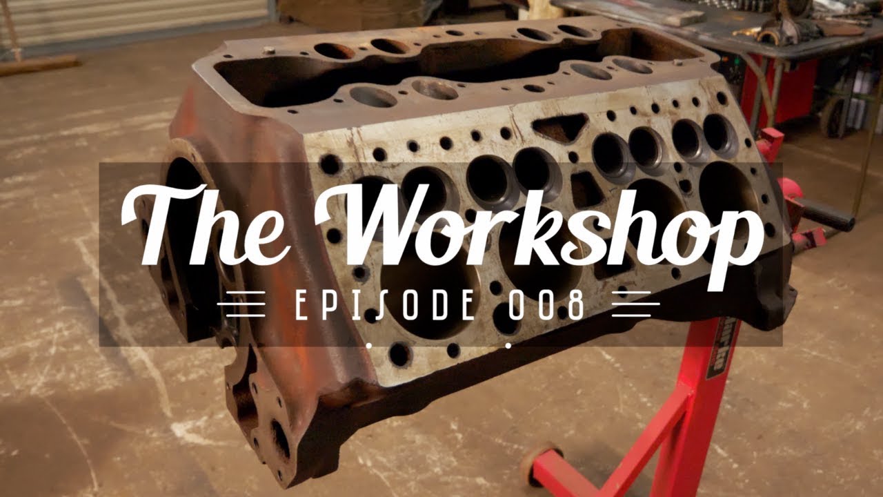 Assembling crank, con rods and bearings - 1936 Ford Flathead V8 / ep008