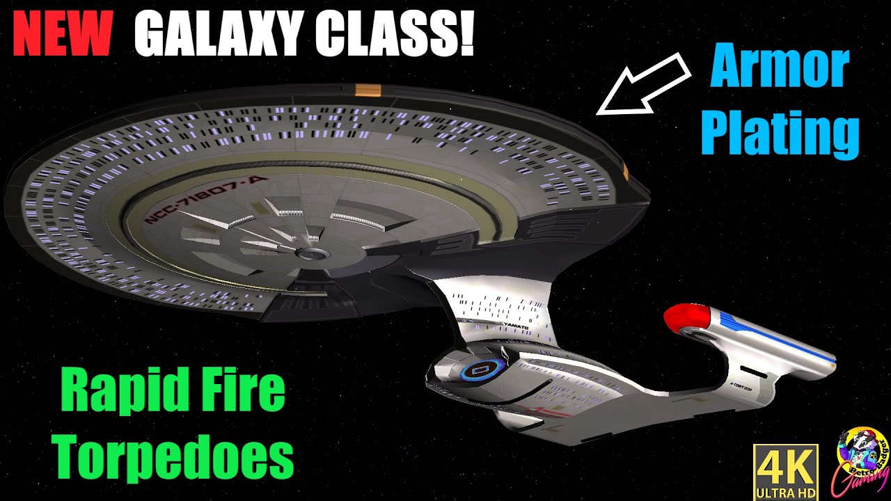 USS Yamato-A  MASSIVE UPGRADES New Galaxy Class - Star Trek Ship Battles - Anti - Borg Technology 4K