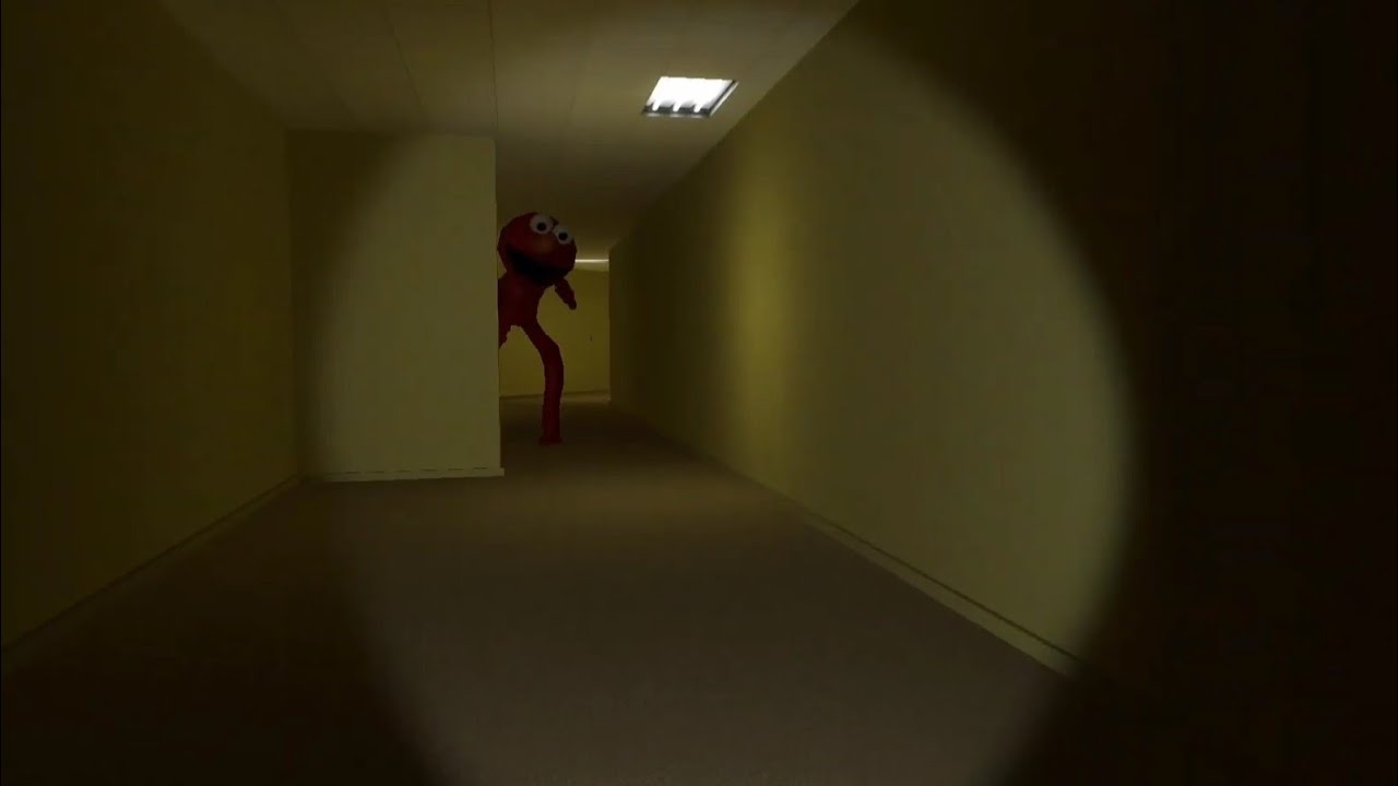 Elmo chasing me in the backrooms