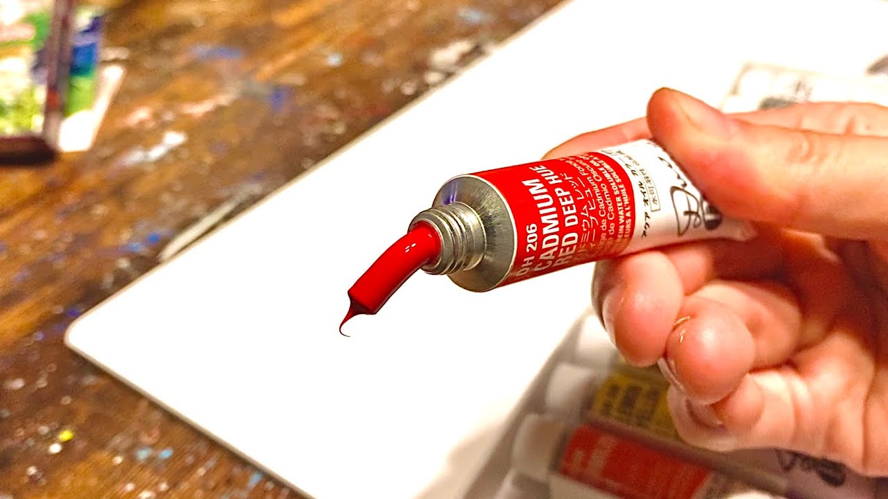 水で溶ける油絵具が安くて神。【レビュー】