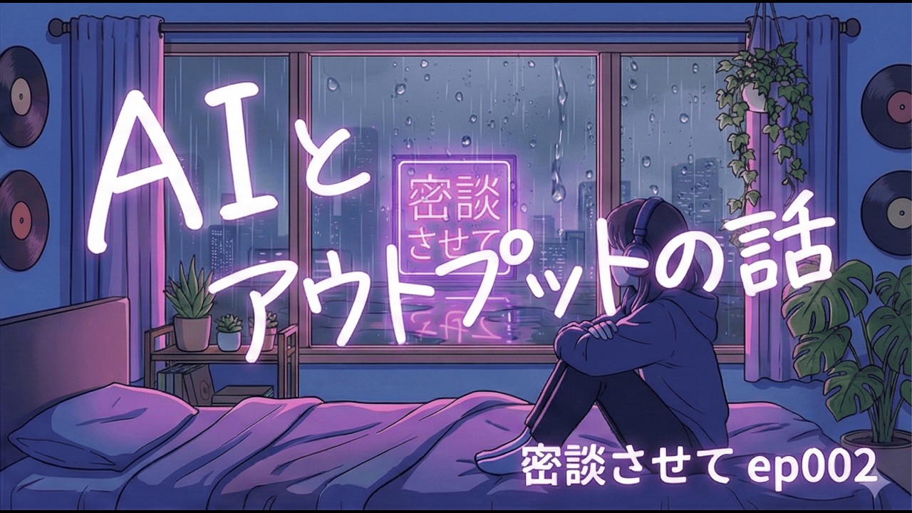 インプットしすぎて何もできなくなる夜に。AIとアウトプットの話｜密談させて ep002