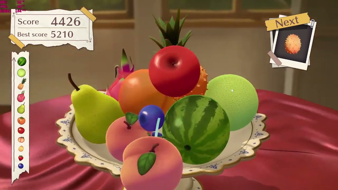 My First Two Watermelon Merge In Fruit Mountain!