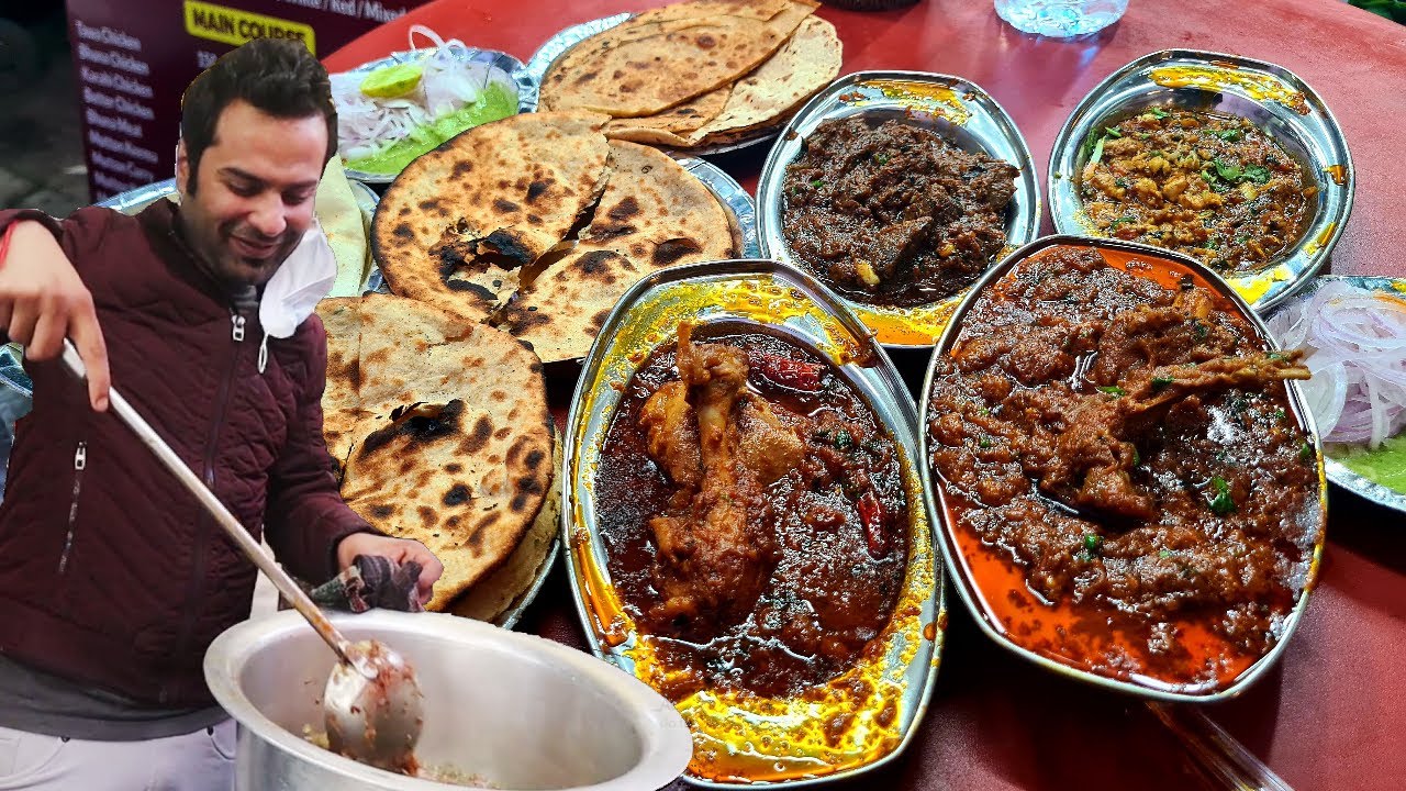 ULTIMATE Dhaba Wala Bhuna Chicken aur Keema Meat with Magaz Masala aur Keema Kaleji.