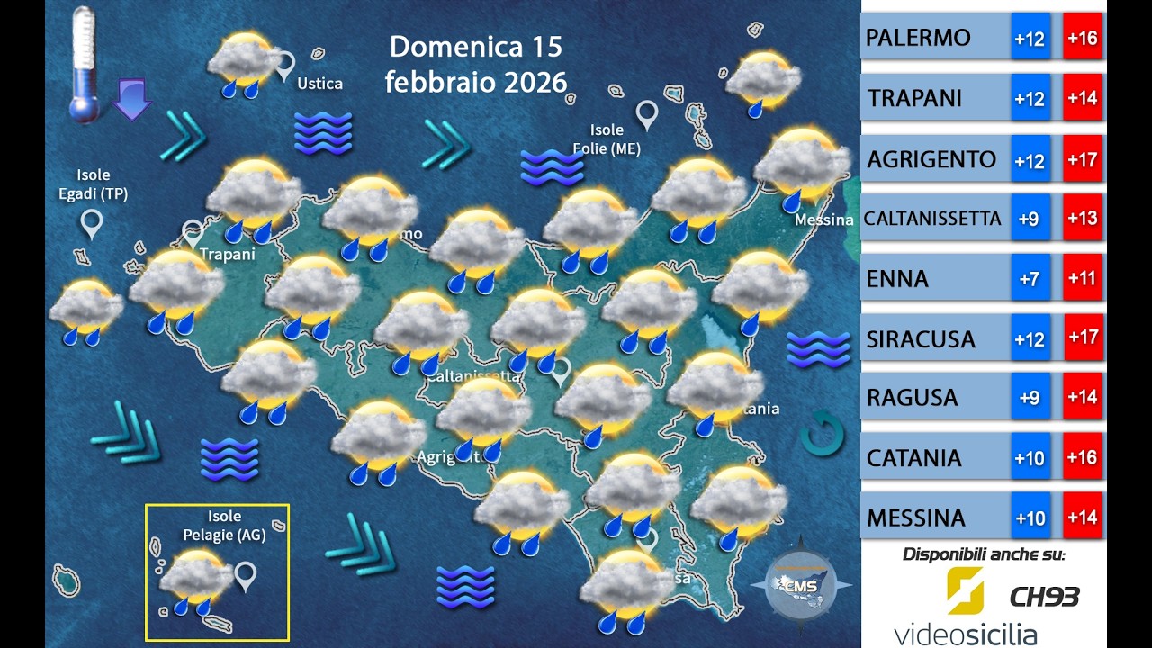 Previsioni Meteo di Domenica 15-02-2026