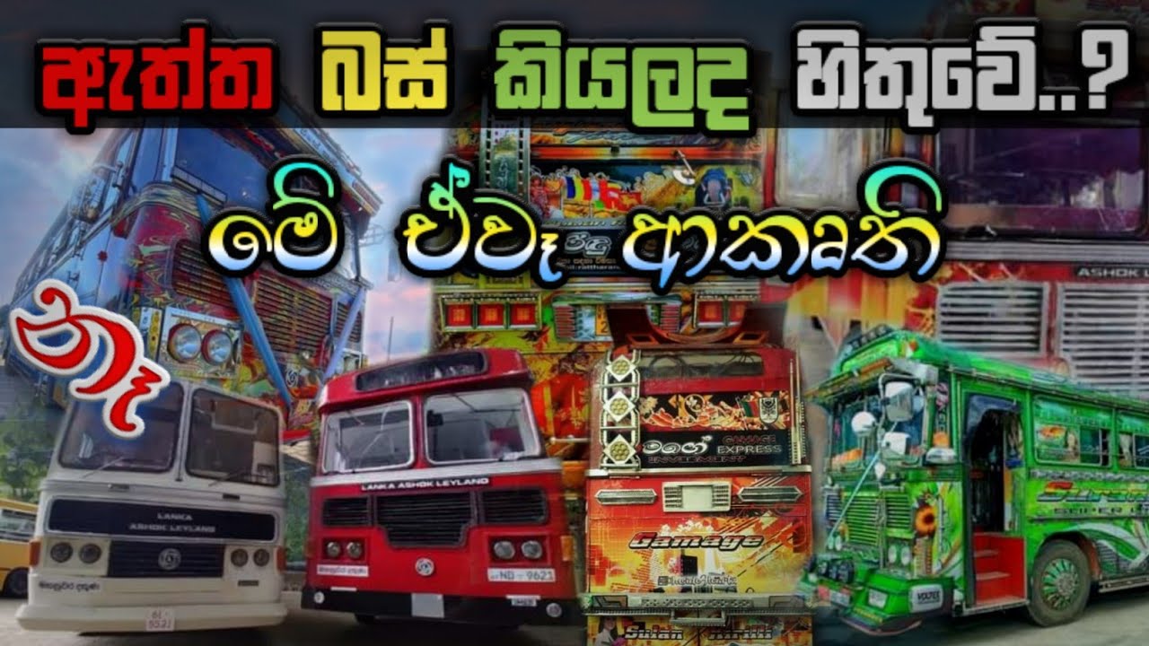 The most beautiful video collection of bus models made by Sri Lankan boys | Lion idea
