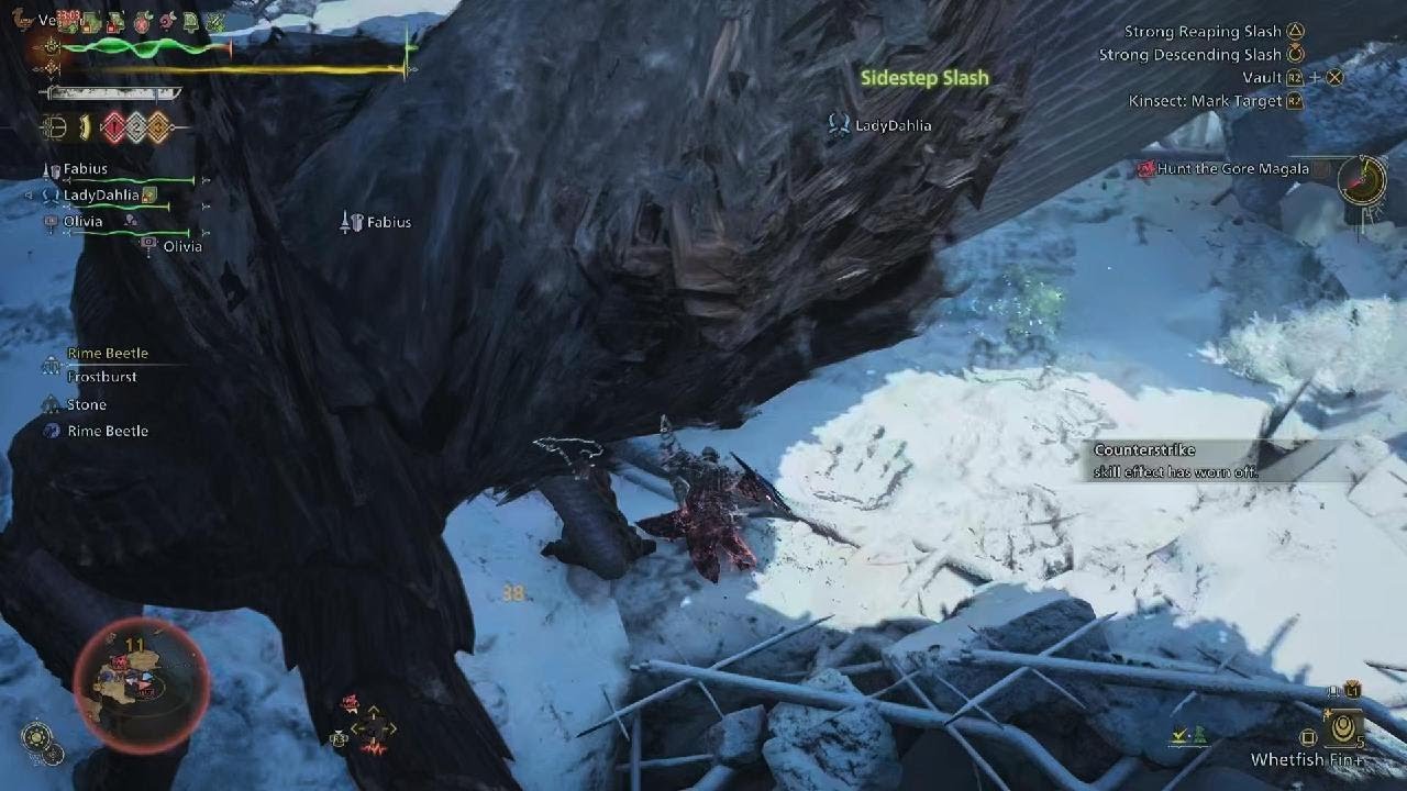 Monster Hunter Wilds  fighting Gora Magala