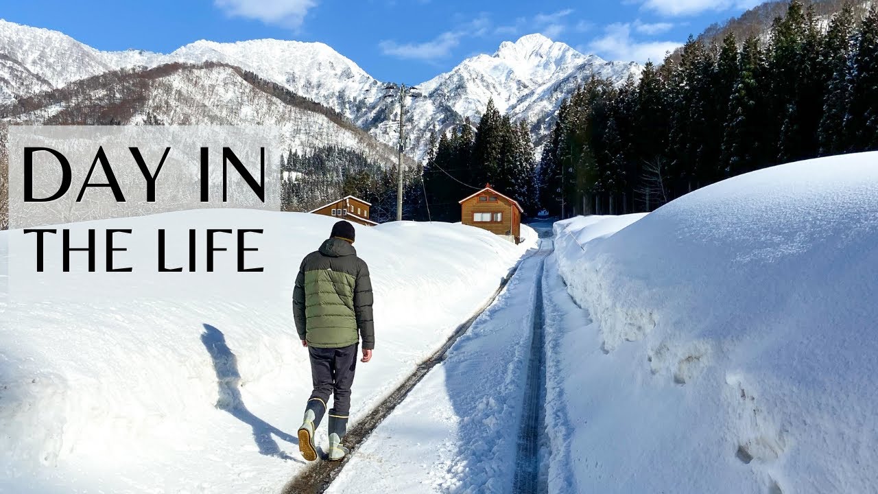 Day in the Life in the Japanese Countryside - Workaway and Snowboarding in Niigata, Japan