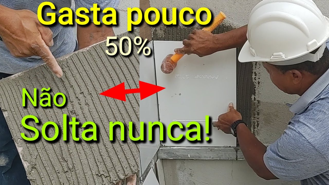 Como gastar pouca argamassa assentando cerâmica ou porcelanato!