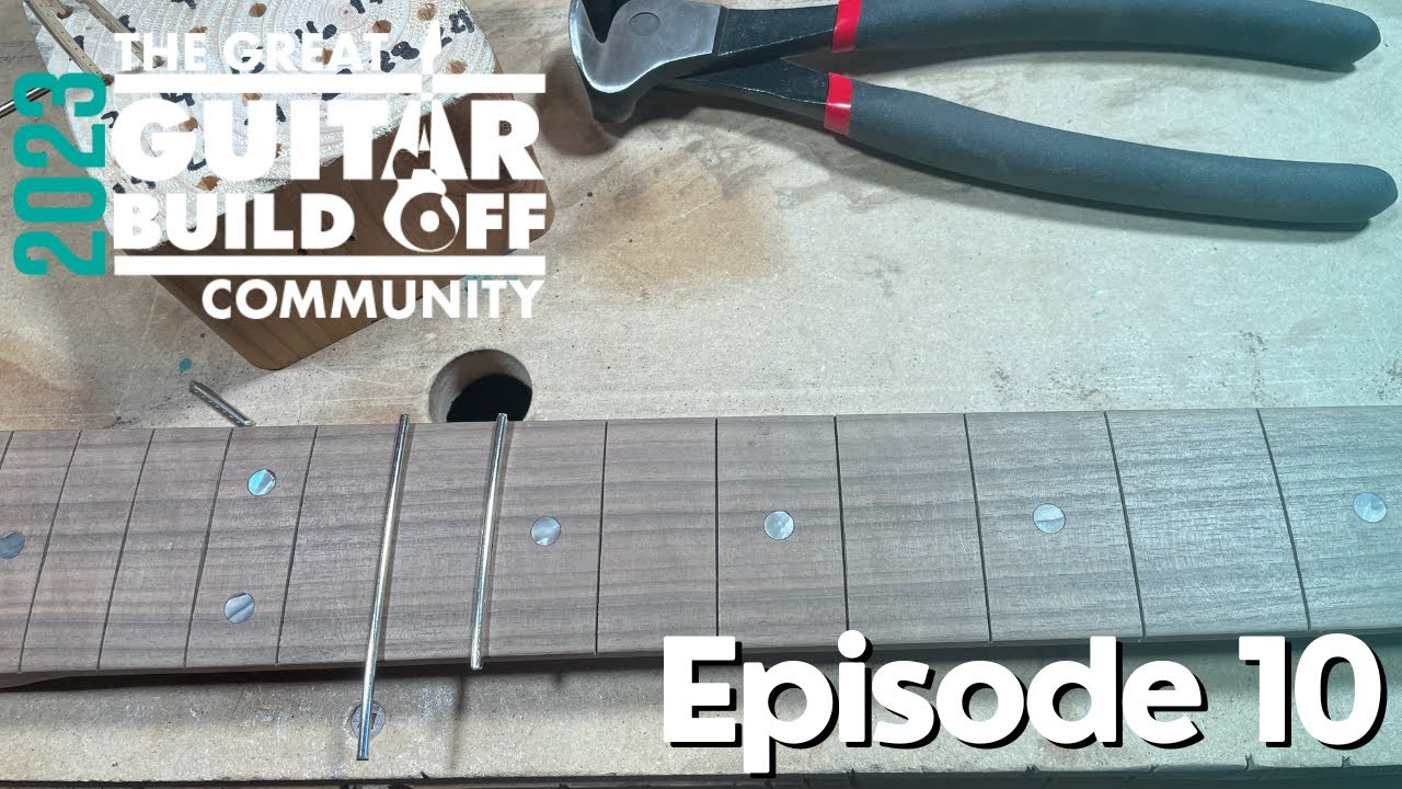 Stratocaster Build Ep 10 : Installing The Frets #ggbo2023