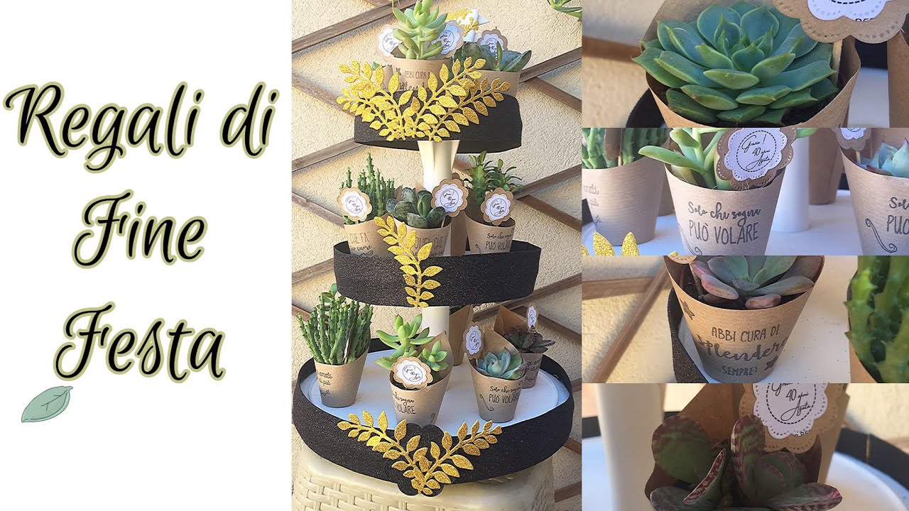 🌿 40 anni- Bomboniere Ecologiche, piantine grasse - party ideas 40th