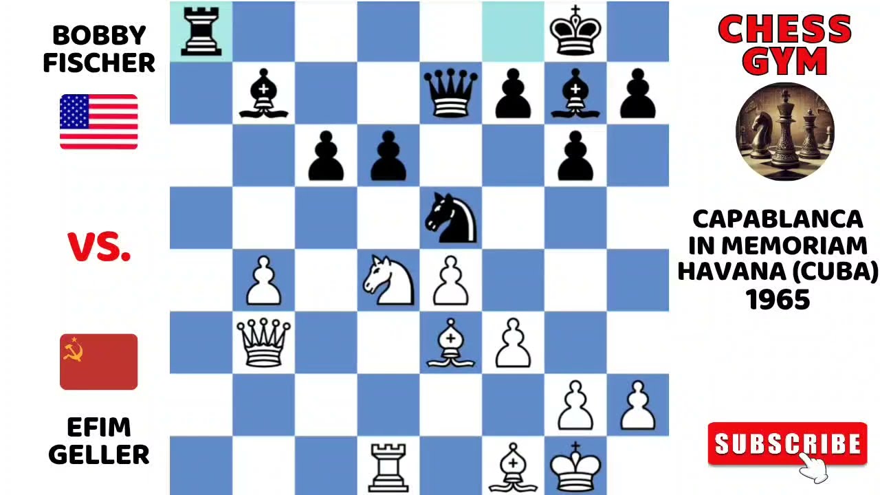 Efim Geller vs Bobby Fischer. Capablanca in Memoriam (Havana) 1965.
