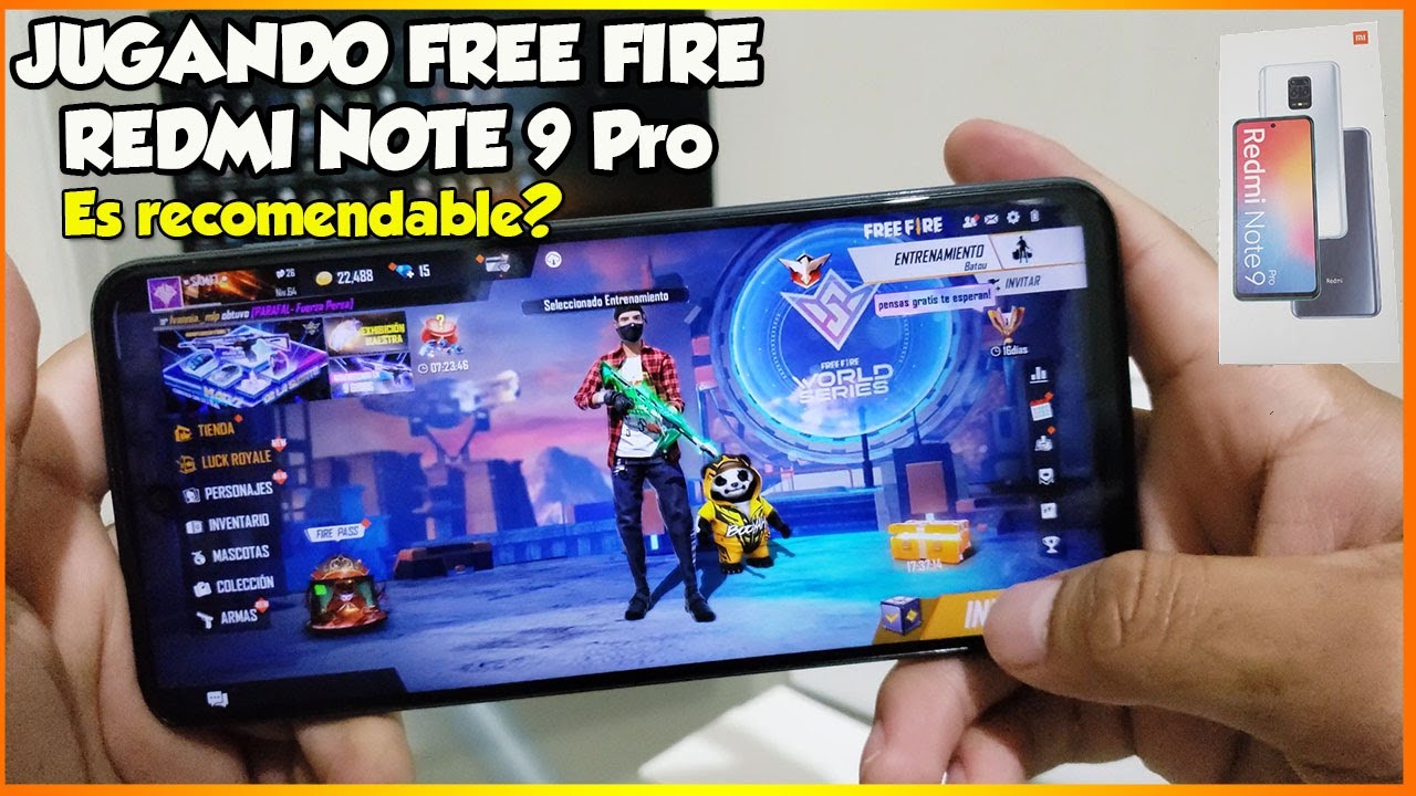ASI SE JUEGA EN UN REDMI NOTE 9 PRO FREE FIRE ULTIMA ACTUALIZACION ULTRA SOMBRAS Y FPS