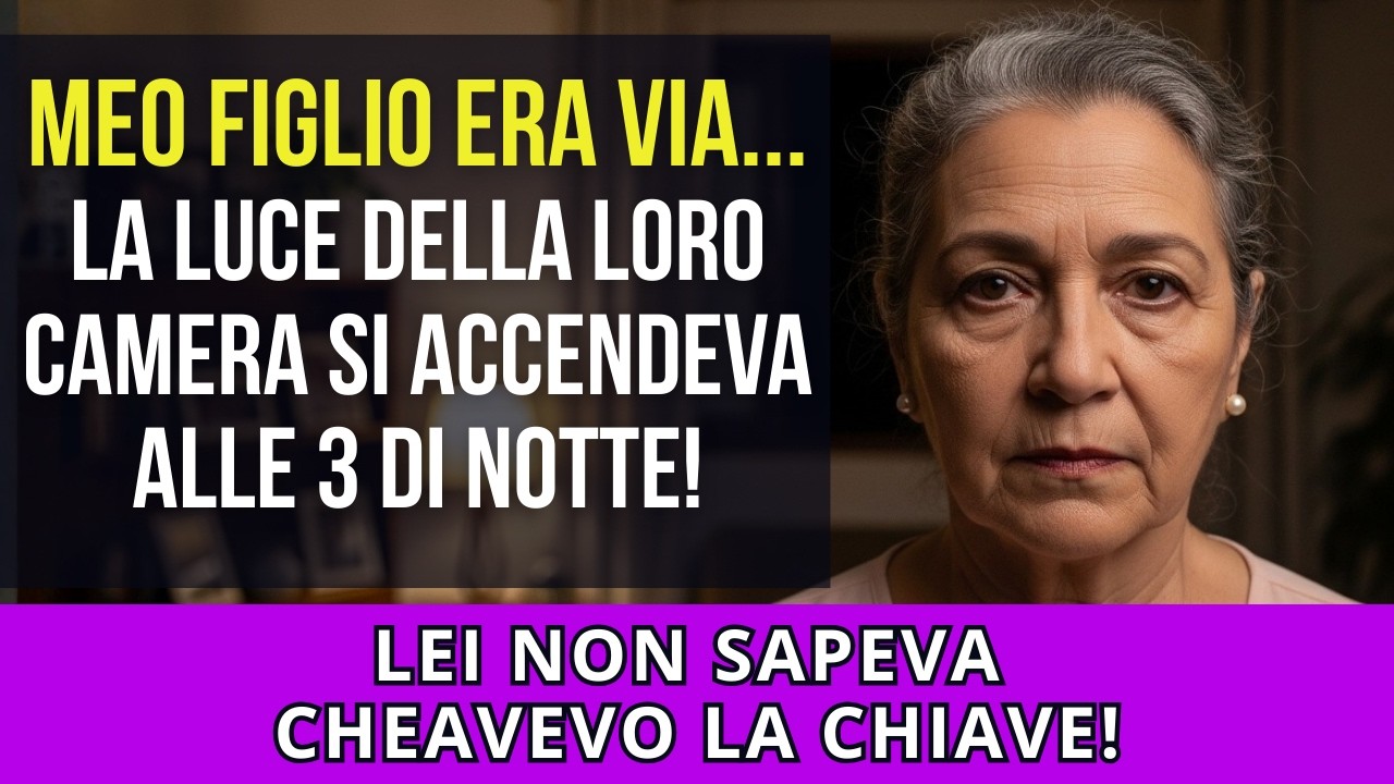 Mio Figlio Via Per Lavoro, Ma La Luce Della Loro Camera Alle 3 Di Notte… Sono Entrata E…