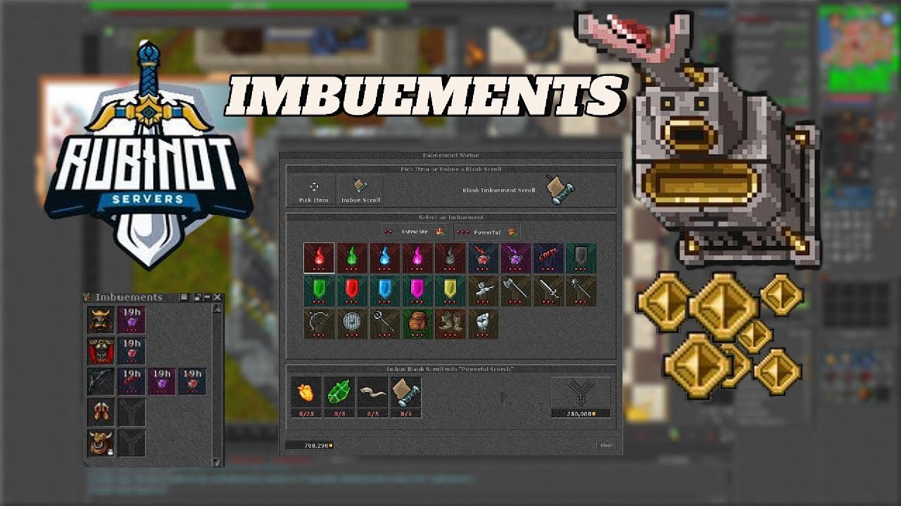 RUBINOT con esto te vuelves Ksi inmoportal imbuements en ESPAÑOL