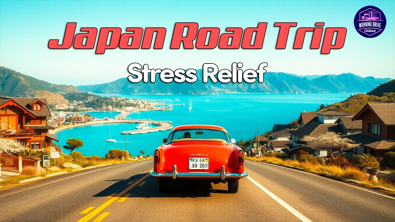Calm Drive and Chill in Japan 🌸 Guitar & Saxophone Instrumental for Gentle Peace