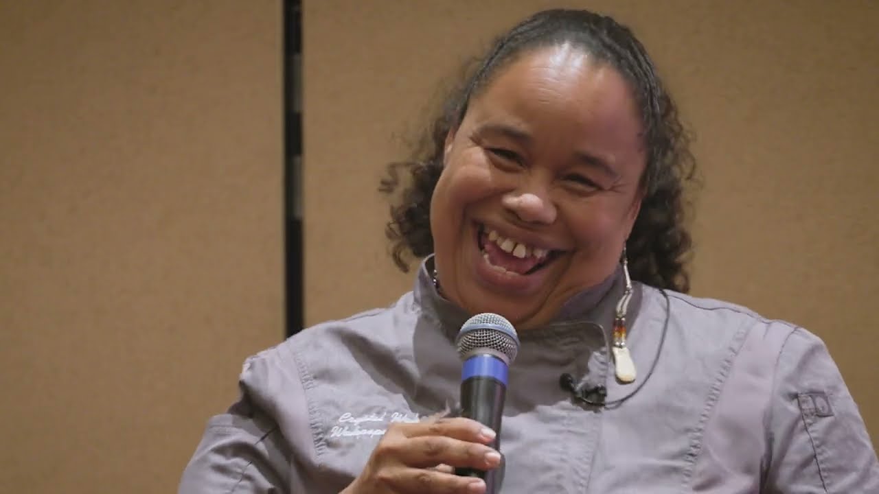 Chef Crystal Wahpepah at Native Women Lead Retreat 2025