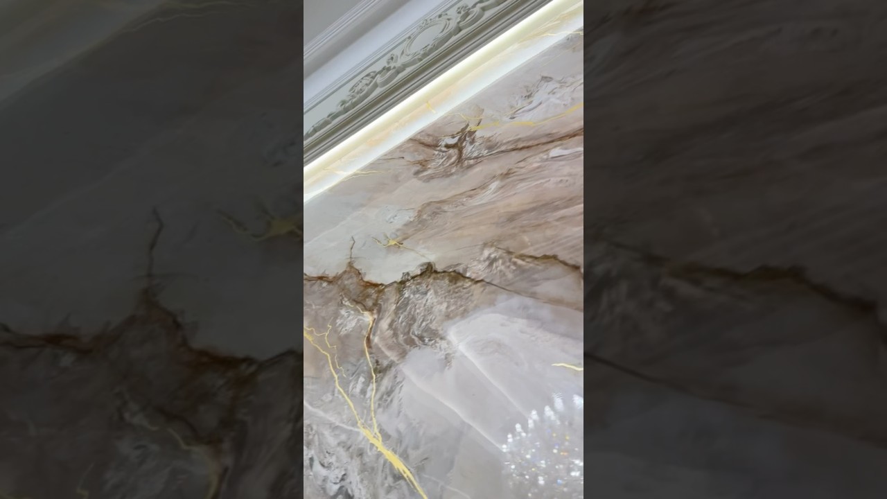 EFEKT TYNKU WENECKIEGO Z NATURALNYM MARMUREM #sztuka #malarstwo #wnętrza #szorty #stiuk #marmur