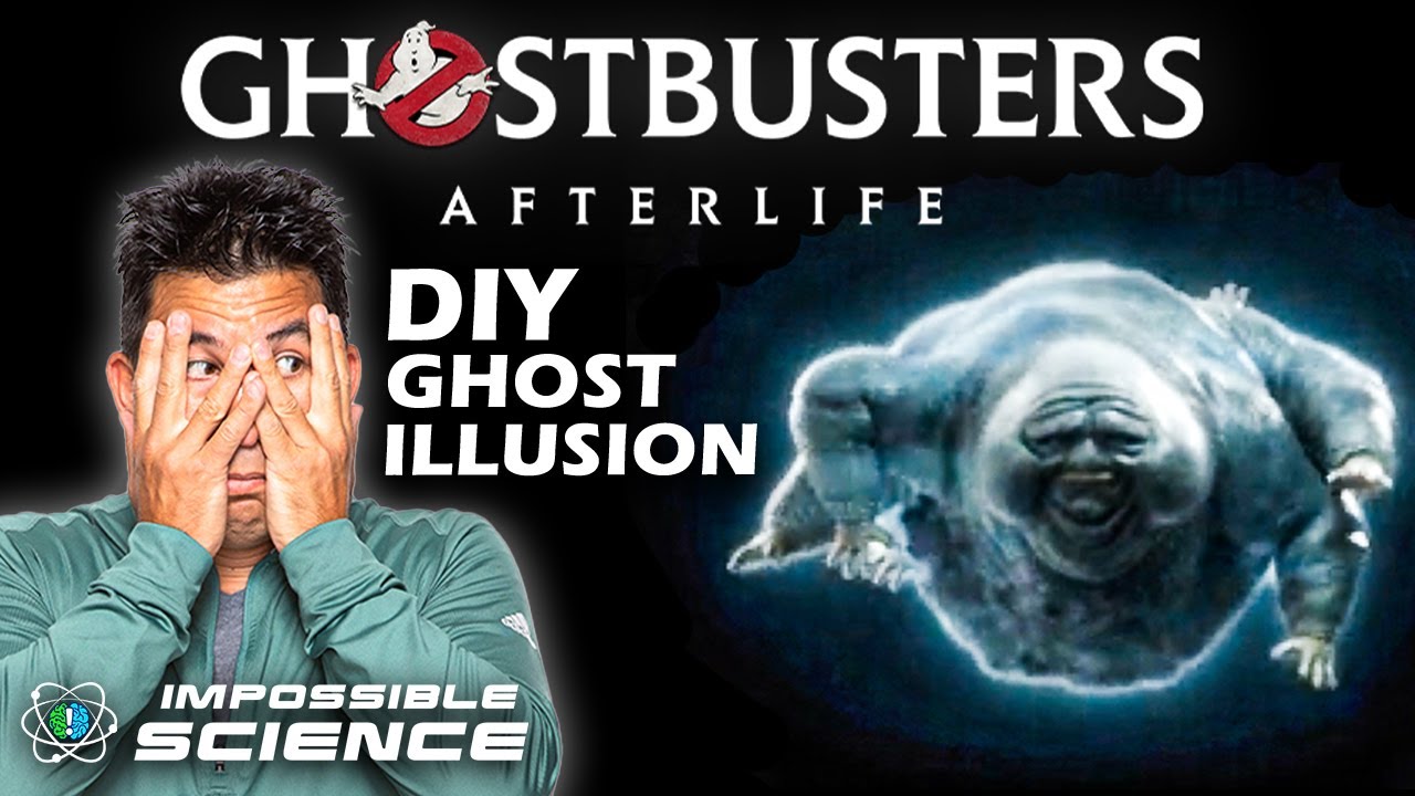 How to make a Pepper’s Ghost Illusion with Ghostbusters: Afterlife! | Impossible Science At Home