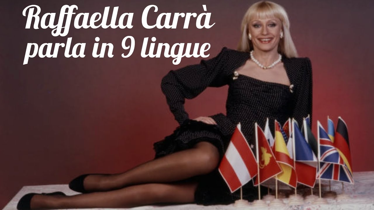 Raffaella Carrà parla e canta in 9 lingue