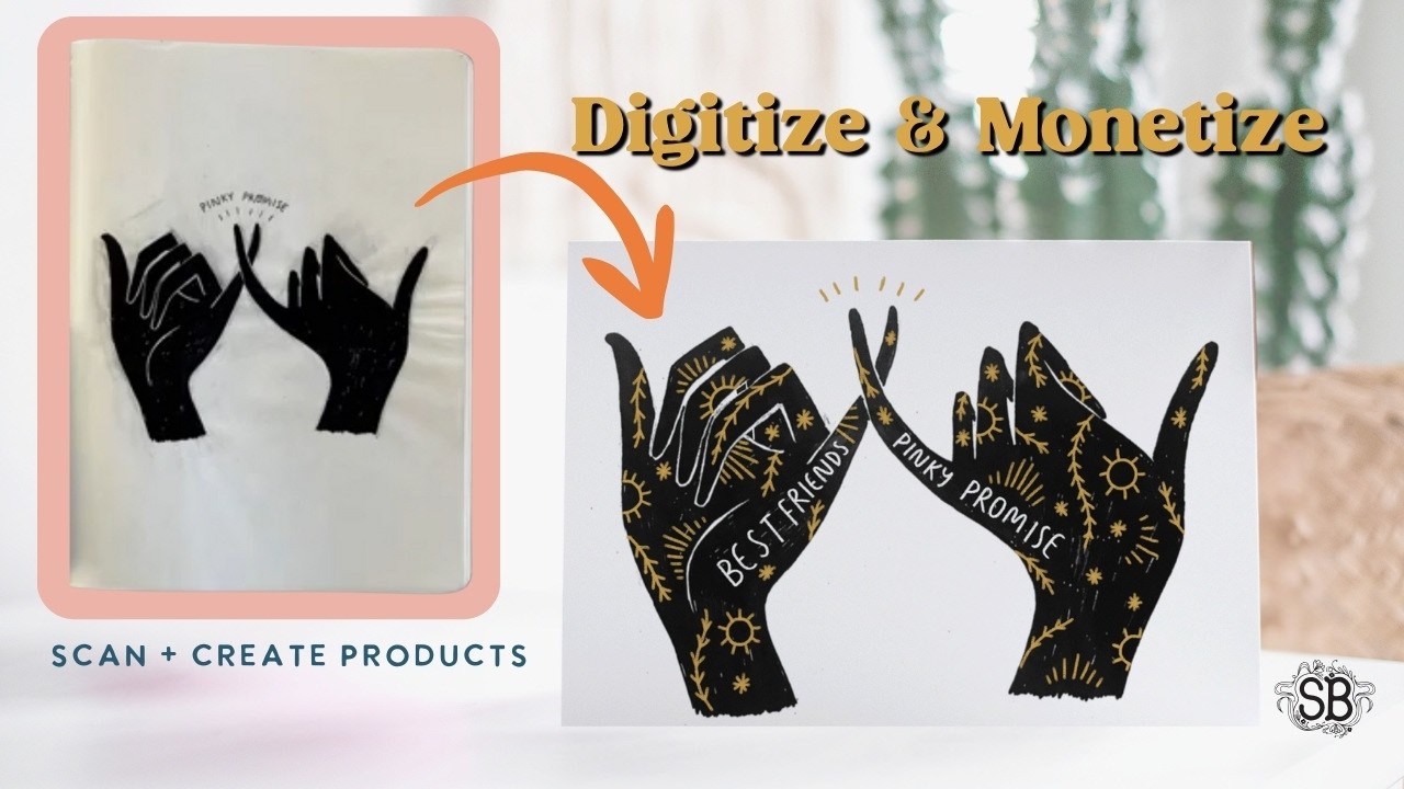 How to Scan Your Artwork & Turn It Into a Product | Art Business Tutorial with Stacie Bloomfield