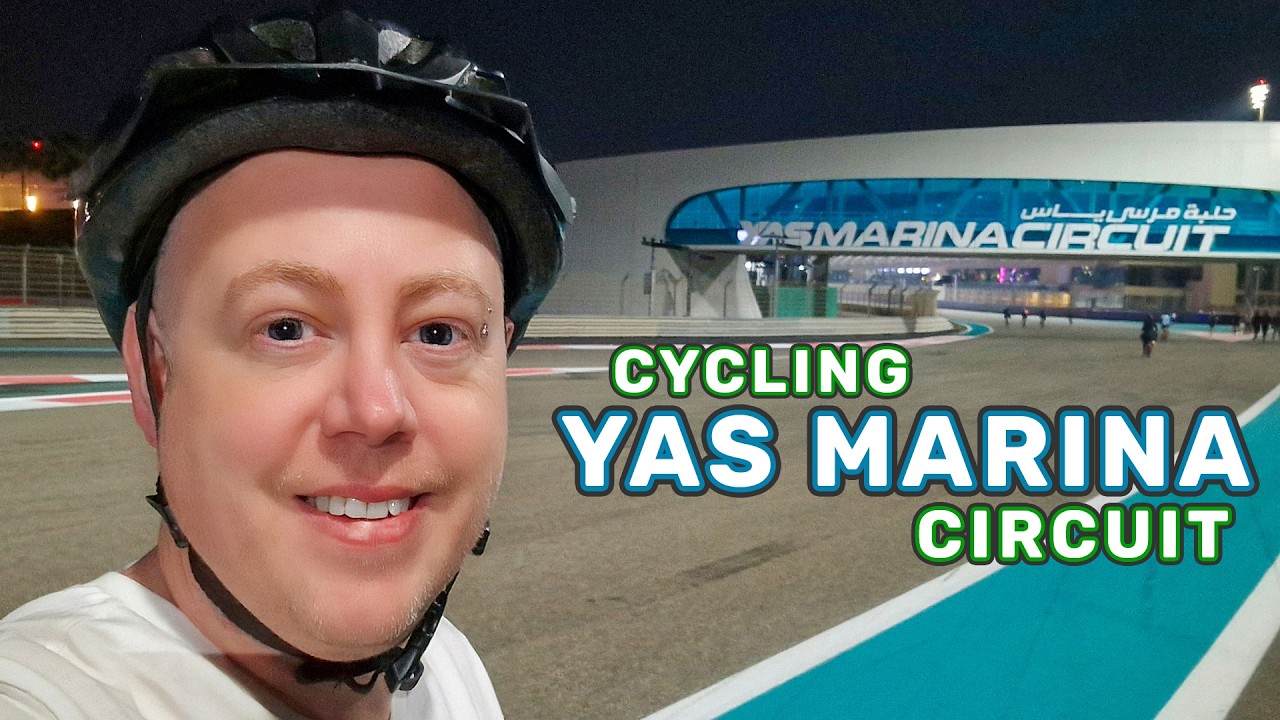 Yas Marina Circuit - Cycling a Lap of the Abu Dhabi Formula 1 Track! 🇦🇪