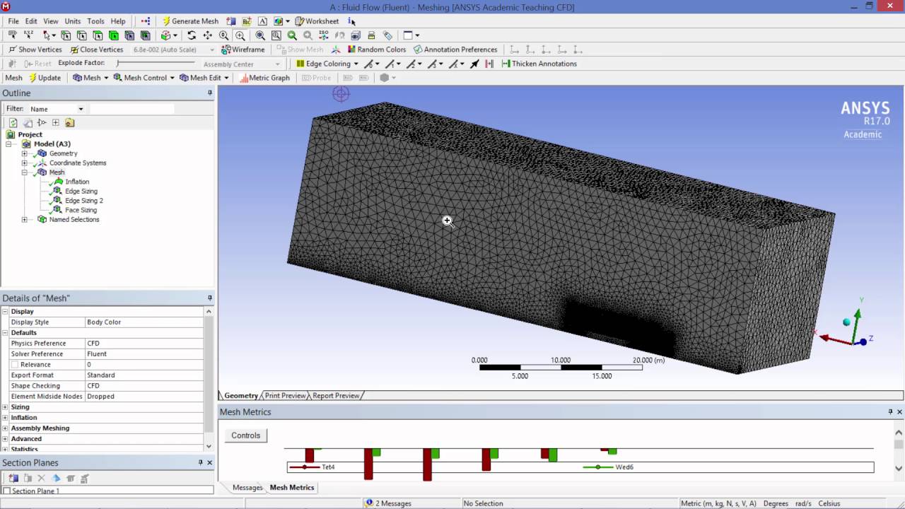 Modeling Fluid Flow around a Tractor Trailer Using ANSYS Fluent