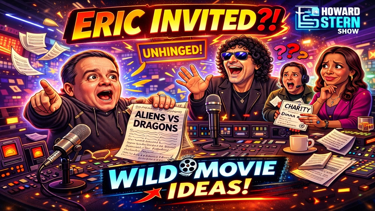 Eric “Invited” to Diana’s Charity? Studio Roasts His Wild Movie Ideas | The Howard Stern Show
