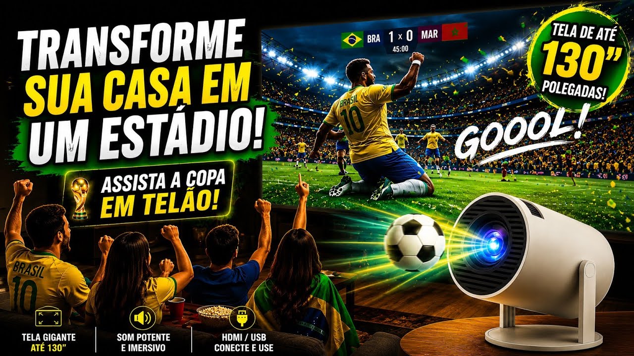 Projetor HY300 é bom mesmo? Testei em casa e me surpreendi