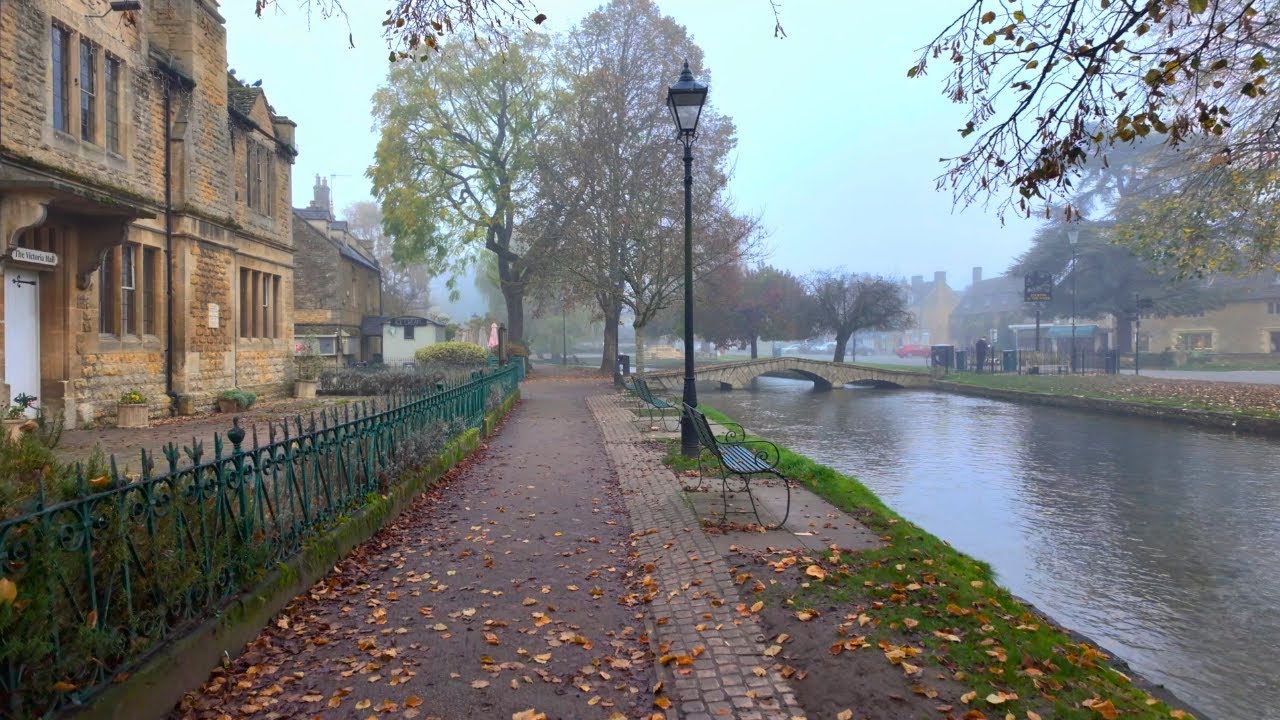 English Autumn at its finest: Bourton on the Water: Known as Venice of the Cotswolds