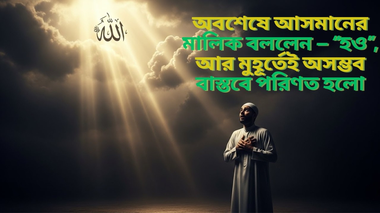 অবশেষে আসমানের মালিক বললেন — “হও”, আর মুহূর্তেই অসম্ভব বাস্তবে পরিণত হলো! #lighttoparadise