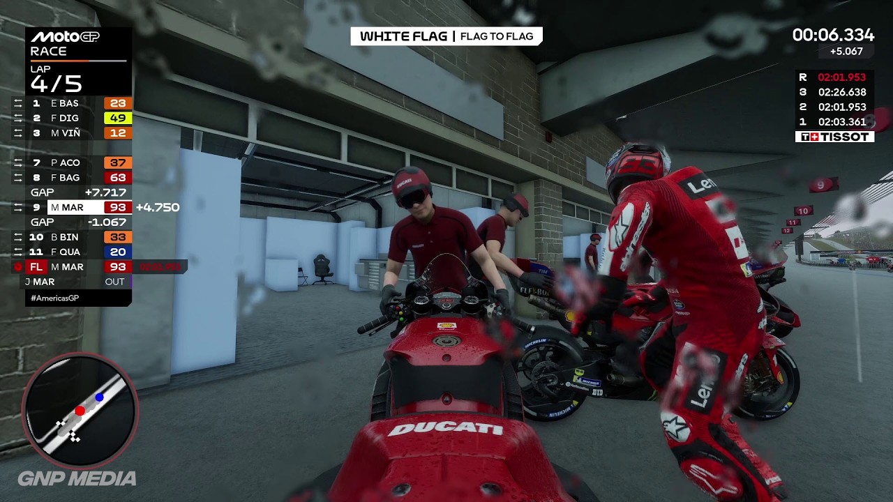MotoGP 25 - Marc Marquez - Flag To Flag Race - Austin Circuit - Fuel Management - Gameplay