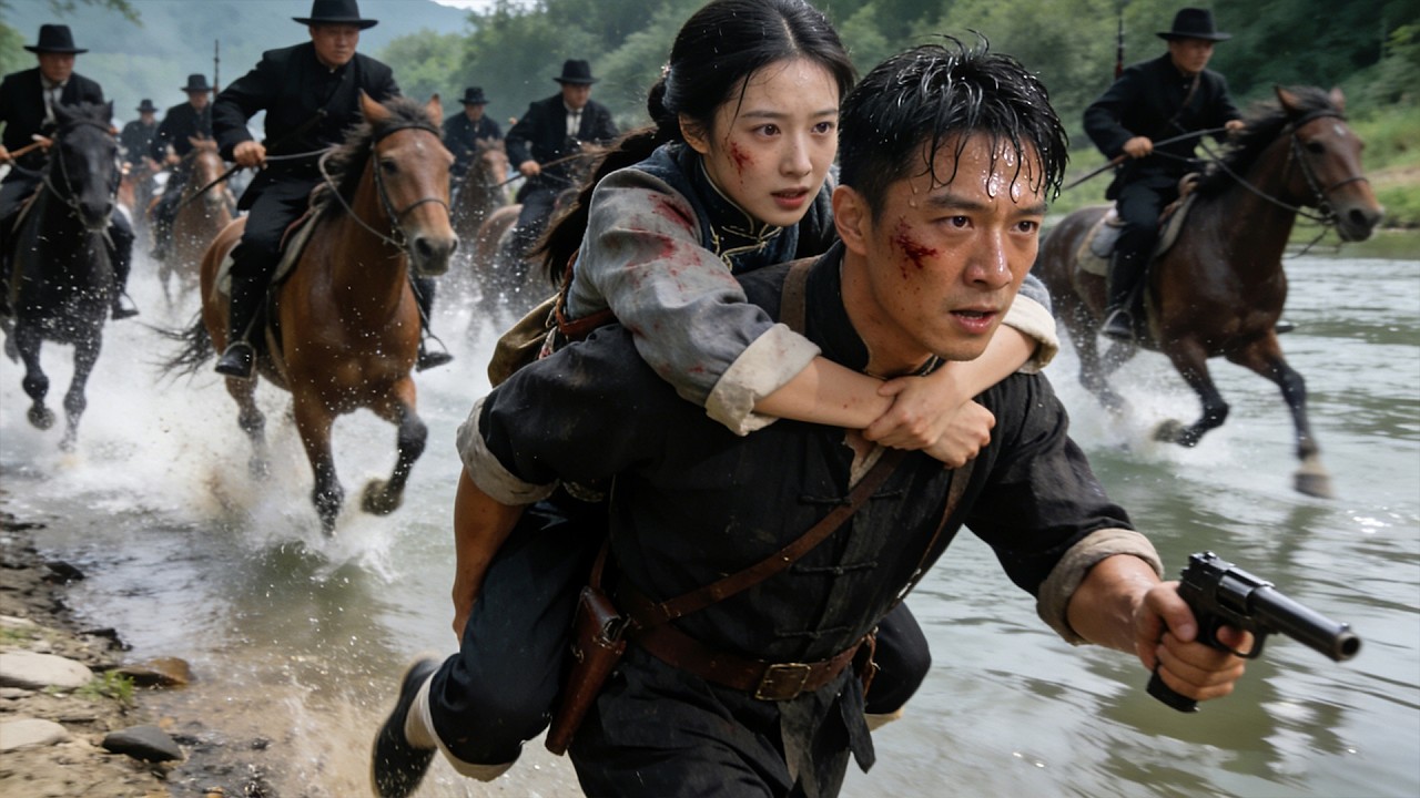 女孩被惡賊追殺，功夫小子瞬秒惡賊營救女孩！#kungfu #movie #中国电视剧