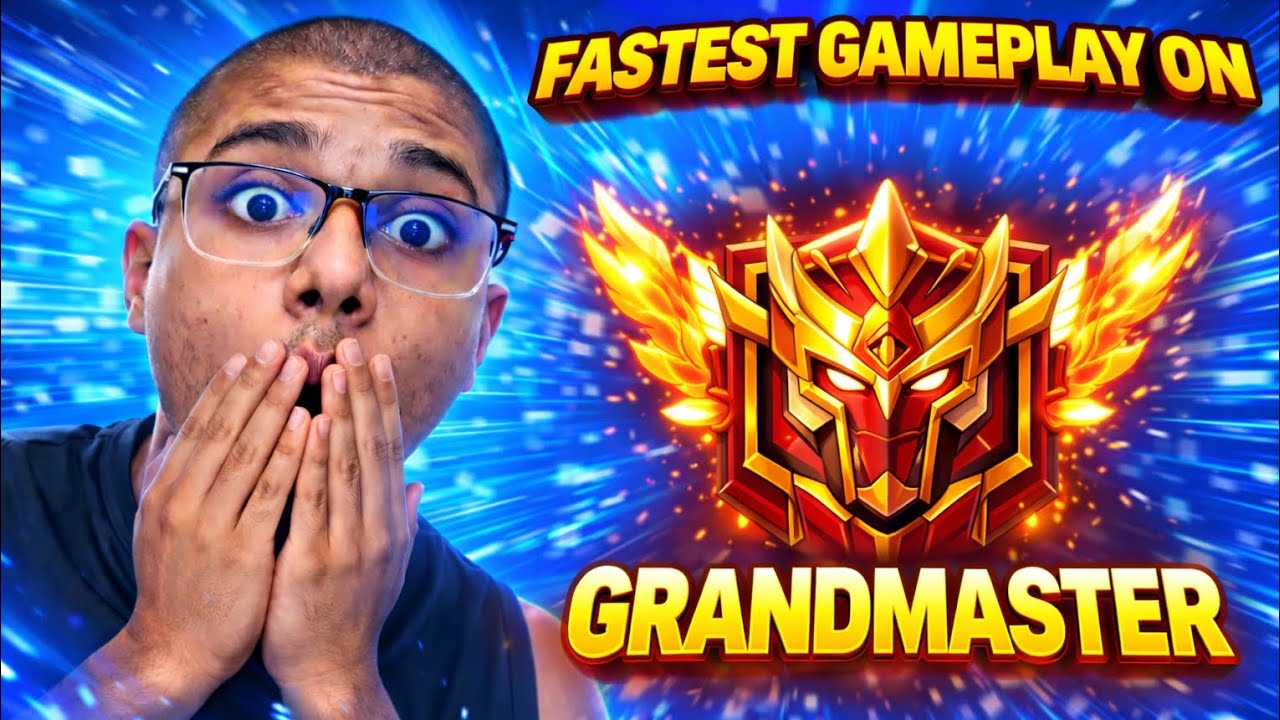 Fastest gameplay on grandmaster😱🔥| GARENA FREE FIRE#freefire #grandmaster #gameplay#ajjubhai 