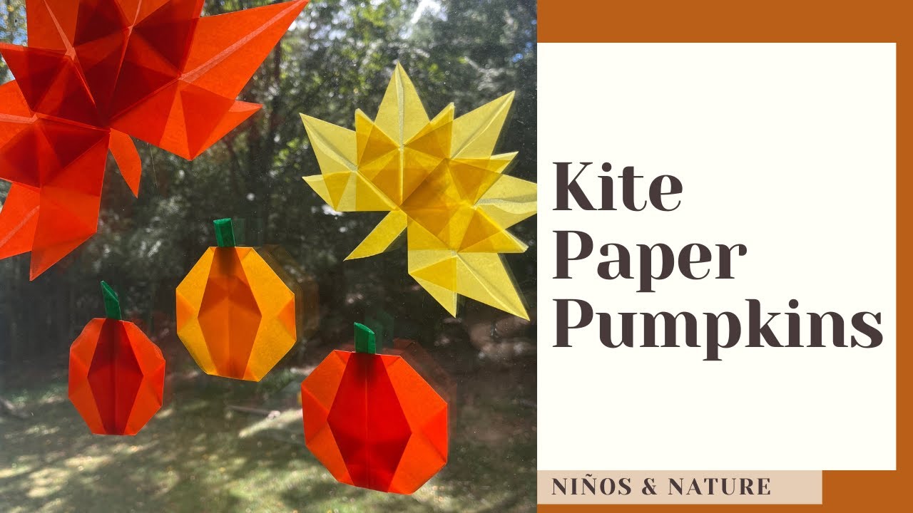 Fall Crafting Fun: DIY Kite Paper Pumpkin Waldorf Craft