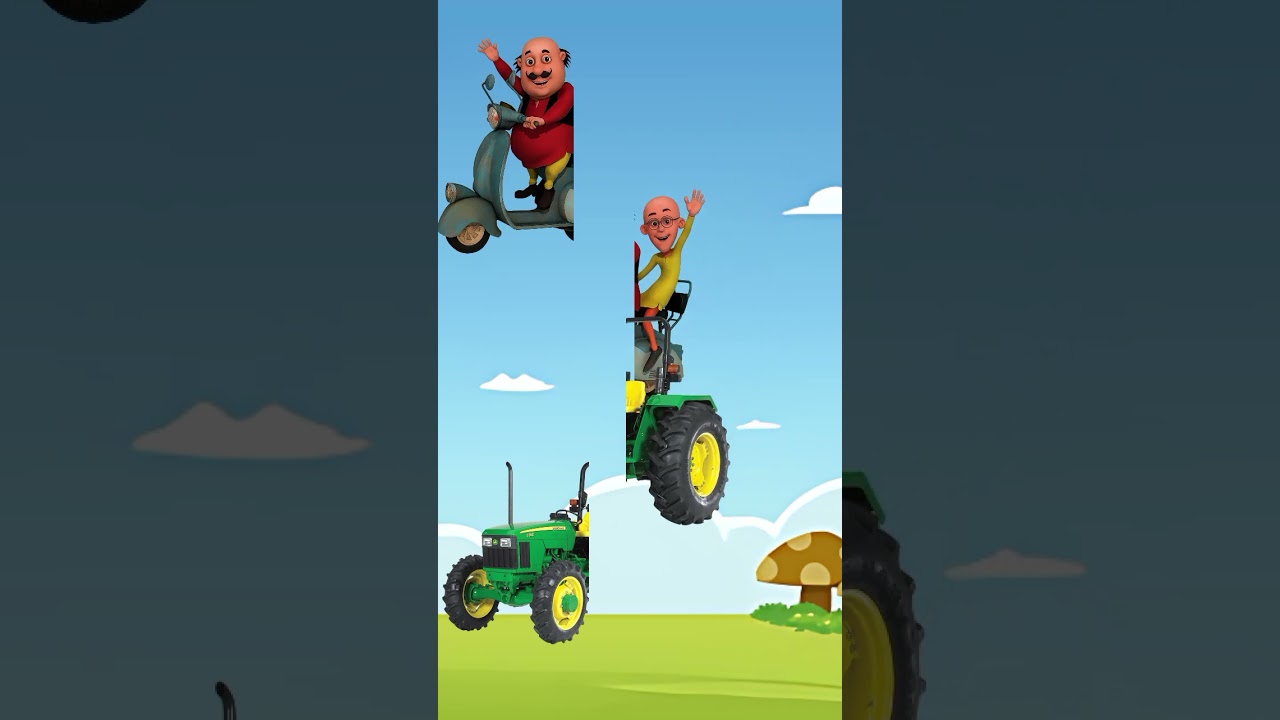 Motu patlu video tractor video vfx mugic #shorts #motupatlu